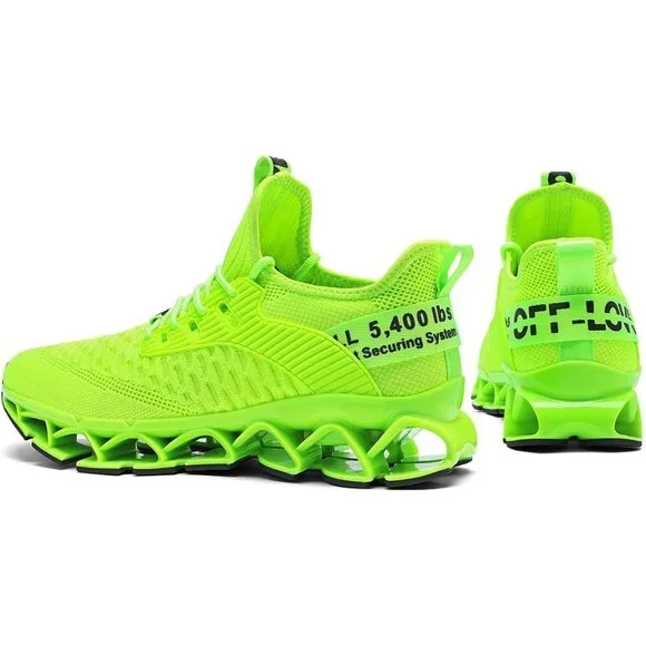 Women's Light Green Running Walking Blade Sport  Tennis Athletic Sneakers Shoes - Picture 6 of 7